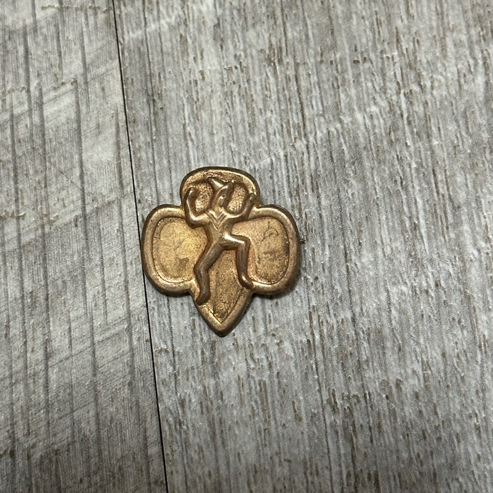 Lot Collection 5 Vintage Girl Scouts & Brownie Lapel pins uniform achievement - Picture 2 of 6